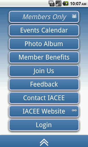 IACEE Website Mobile App Screen 2