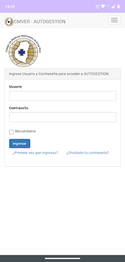 Android application CMVER - Autogestion Plus screenshort