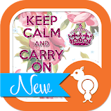 Keep Calm Carry On Theme SMS icon