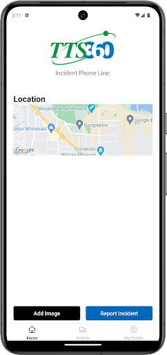 Android application TTS360 Incident Support screenshort