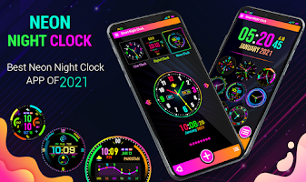 Smart Watch Neon Digital Clock