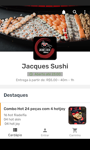 Android application Jacques Sushi screenshort