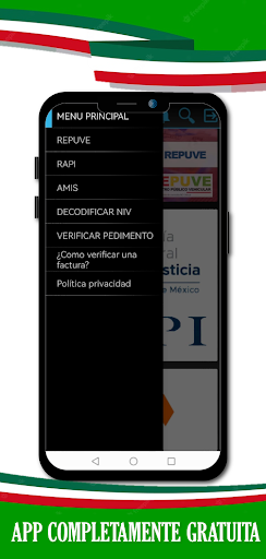 Android application CHECA AUTOS ROBADOS MX screenshort