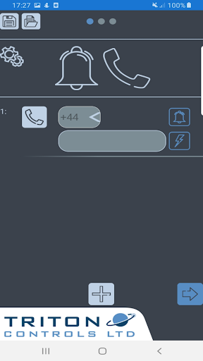 Android application Triton Alarm screenshort