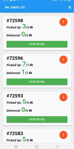 Android application Legendary Auto Logistics EPOD screenshort