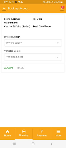 Android application UKTCabs.com - Vendor Solution screenshort
