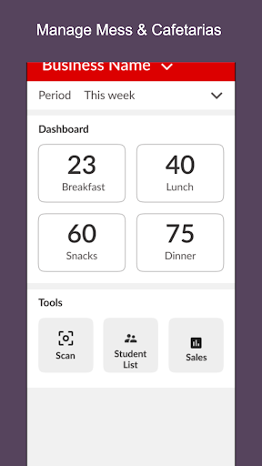 GinoAdmin: Mess Cafetaria CRM Screen 3
