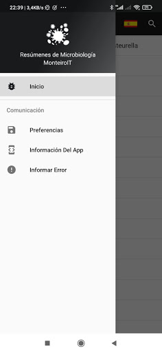 Android application Resúmen de Microbiología screenshort