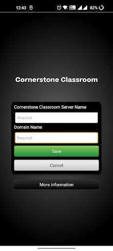 Android application Cornerstone Classroom screenshort
