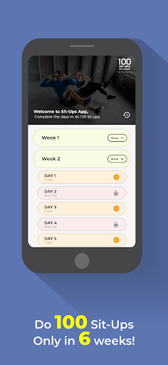 100 Sit Ups In 6 Weeks At Home Screenshot 4 - AppWisp.com