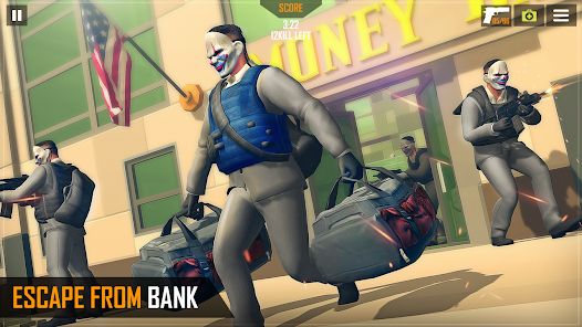 Captura de Pantalla 6 Gangster Bank Robber Game android