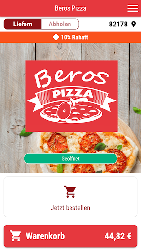 Android application Beros Pizza screenshort