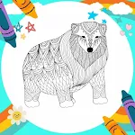 Cover Image of Tải xuống Coloring: Polar Bear Mandala  APK