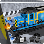Cover Image of Download Craft Block Train Crash Test  APK