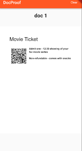 DocProof - easily show require Screen 3