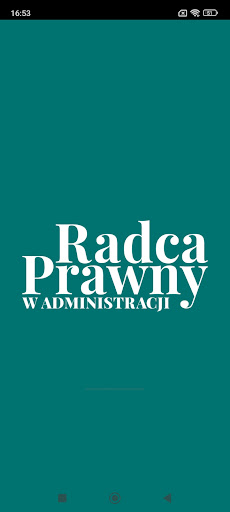 Android application Radca Prawny w Administracji screenshort