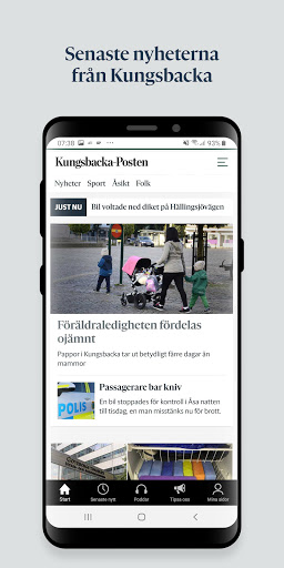 Android application Kungsbacka-Posten screenshort