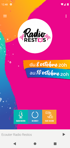 Android application Radio Restos screenshort