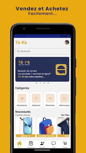 Android application Tà-Rà screenshort