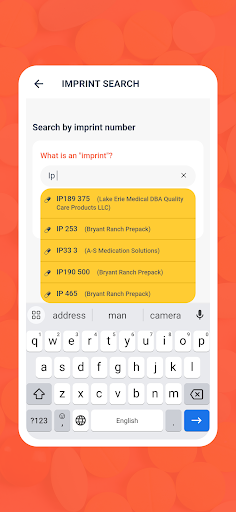 Pill Identifier and Drug Info Screen 2