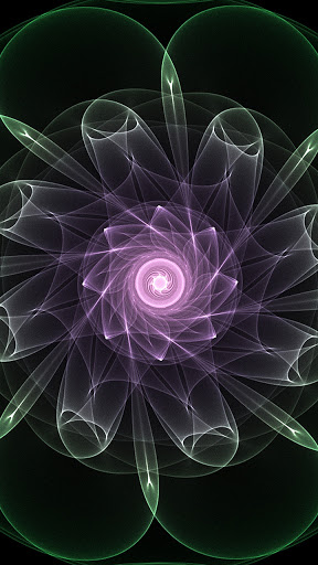 Android application fractal flower wallpaper screenshort