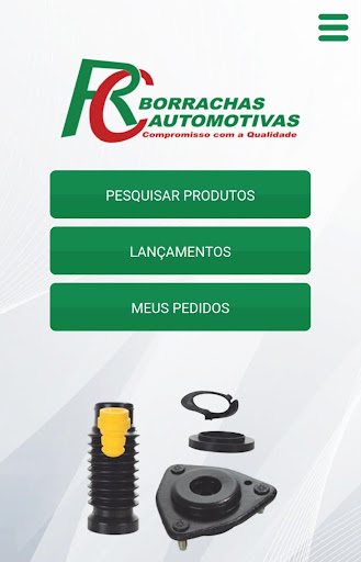 Android application RC Borrachas - Catálogo screenshort