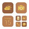 Wow Gold Glitter Icon Pack icon