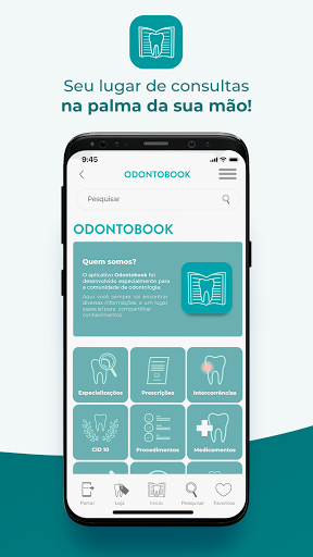 Android application Odontobook screenshort