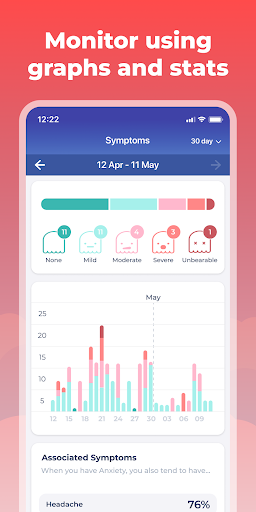 Screenshot of Symptom & Mood Tracker