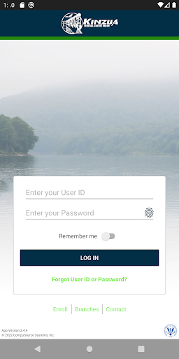 Android application Kinzua FCU Mobile Banking screenshort