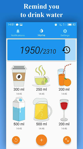 Android application Reminder drink water on time screenshort