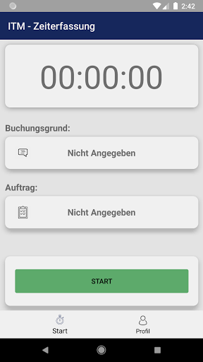 Zeiterfassung ITM Screen 2