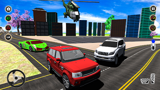 Android application police car race game: car game screenshort