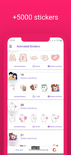 Animated Love Stickers Screen 3