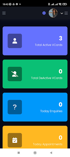 Vcard Data Screen 3