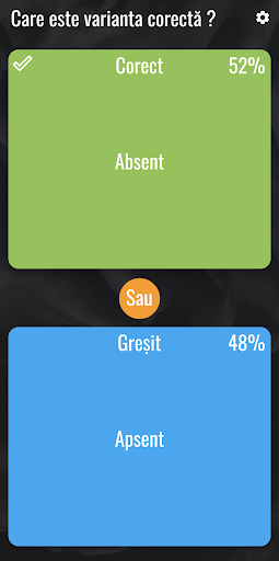 Android application Scrie Corect Gramatical - Test screenshort