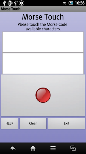 Android application Morse Touch screenshort