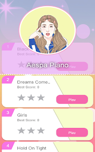 Captura de Pantalla 9 Aespa Piano Tiles Games android