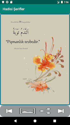 Android application Hadisler screenshort