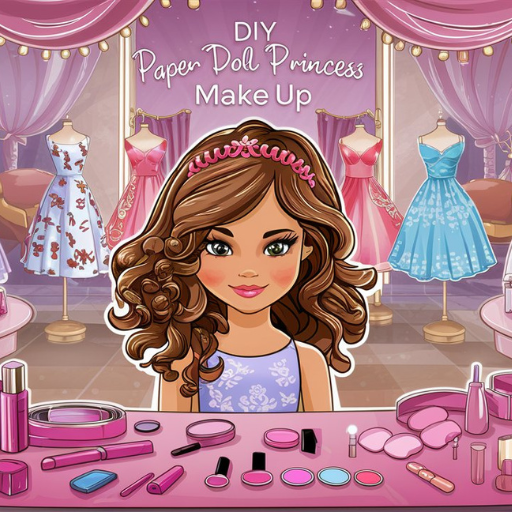 DIY Paper Doll:Princess Makeup