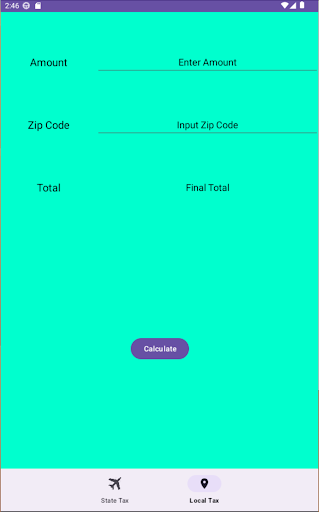 Tax Calculator Screen 3