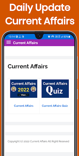 Current Affairs App in hindi Screen 2