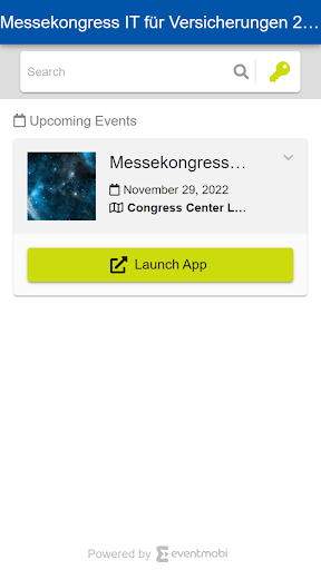 Messekongress App Screen 2