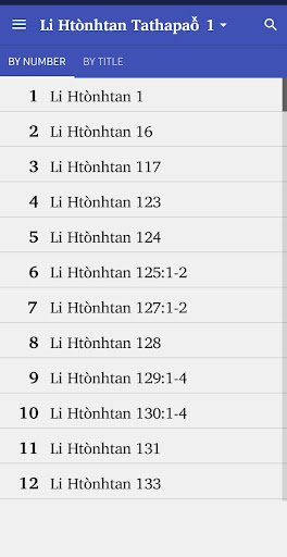 Android application Kayan Psalm Songs-Li Htònhtan screenshort