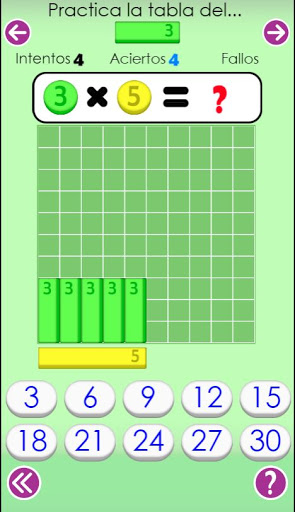 Tablas de multiplicar Screen 3