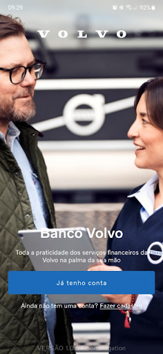 Android application Banco Volvo screenshort