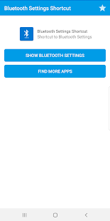 Bluetooth Settings Shortcut Screenshot