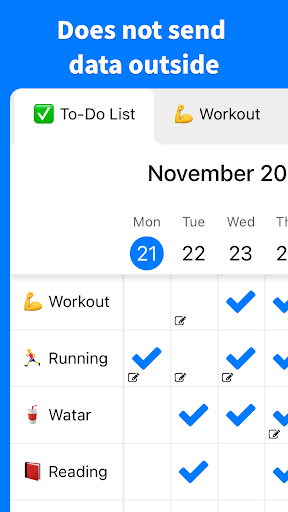 Screenshot of Habit Check Calendar