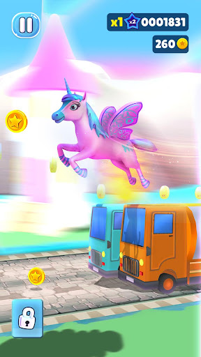 Télécharger Magical Pony Run - Coureur de licorne APK MOD screenshots 1