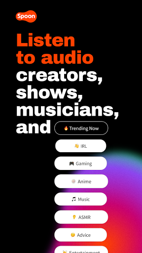 Spoon: Social Audio - Live Stream, Chat, Listen  screenshots 1